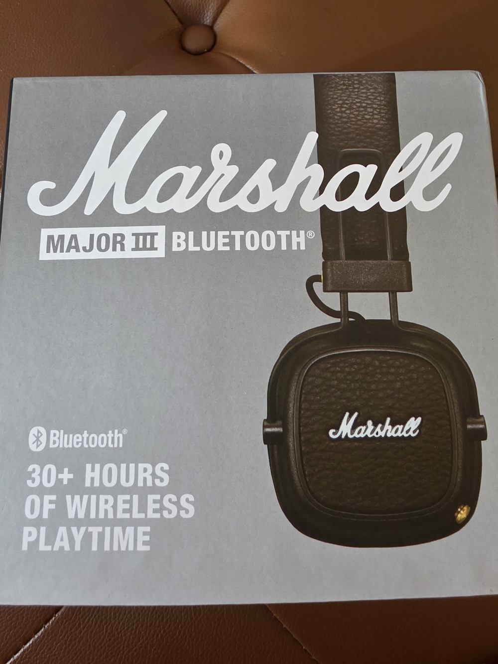 Marshall Major III Bluetooth Headphones - Brown